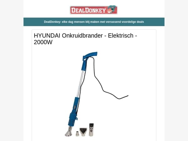 Hyundai onkruidbrander - Fruitmand - 5 Grundig LED Solar Lichtbollen - Lowander Wasmand - Gusta Dienblad