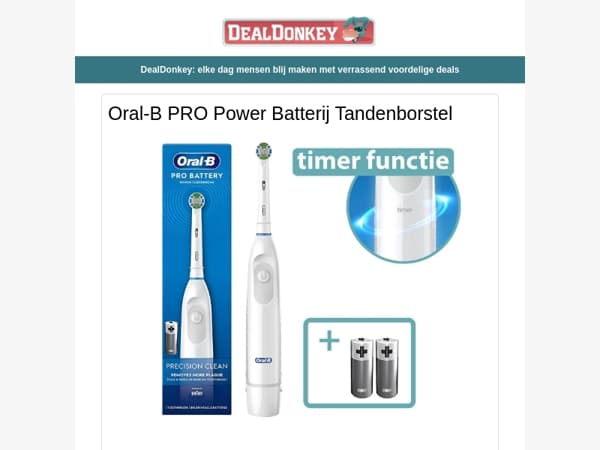 Oral-B PRO Tandenborstel - Bolderkar - Koelelementen - Pizzaschep - Luchtcompressor - Earphones