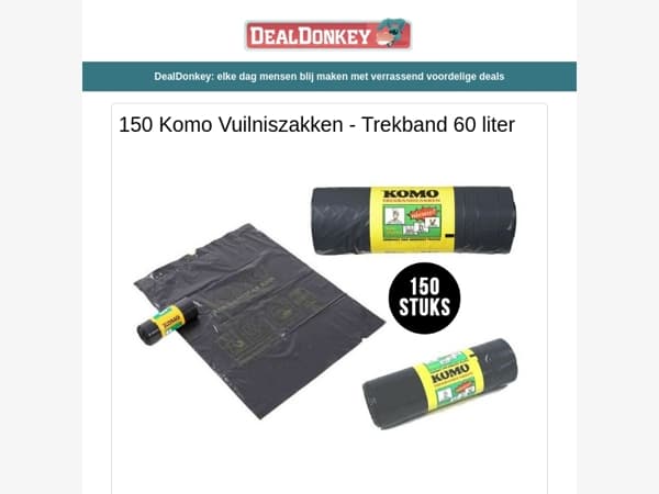 150 Komo Vuilniszakken - Solar LED Uil met Kuikens - Geluidbox met Sensor - Klok