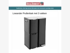 Lowander Afvalbak - Kaarsenset - Towerheater - Frituurpan - Airfryer - Massagetafel