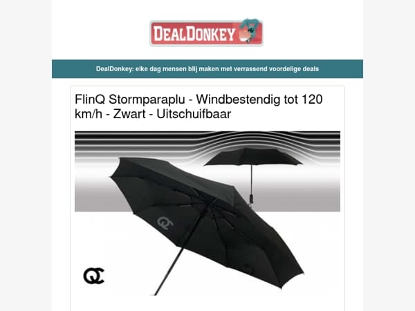 FlinQ Stormparaplu - Kledingstomer - Mini wasmachine - Waterbezem - Gordijnen