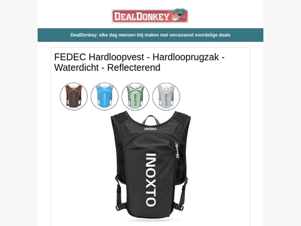Fedec Hardloopvest - Koelbox - Garderobekast - Kruiwagen - Waterbezem - Theepot