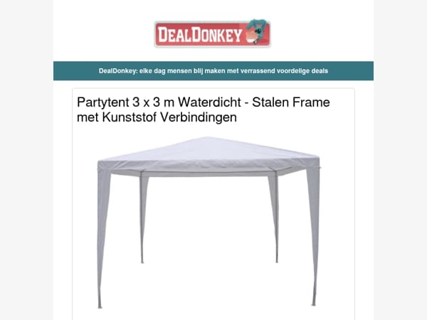 Partytent - Anti Klim strips - Telefoonhouder - Opbergrek - Paspop
