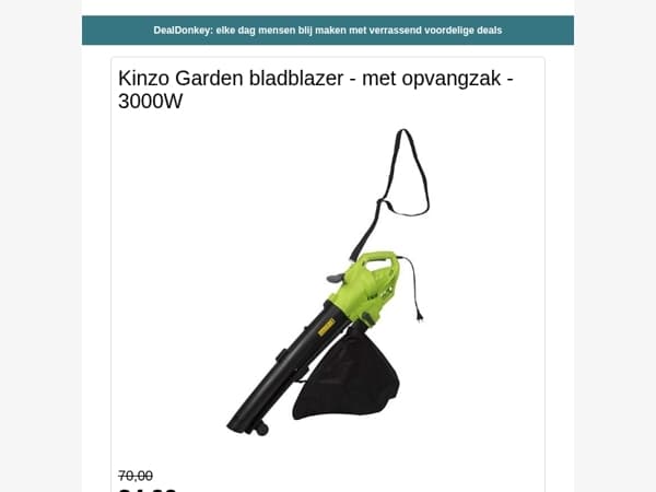 Kinzo Bladblazer - Kerosun Petroleumkachel - Alpina Videodeurbel - Ariel Pods - Fruitschaal