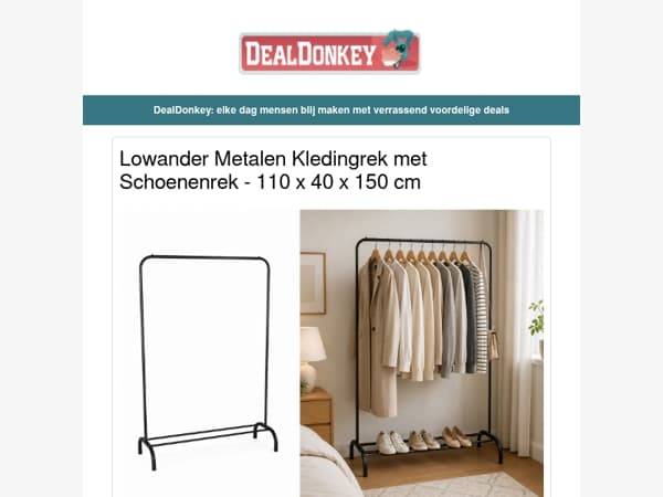 Kledingrek met Schoenenrek - Sterrenprojector - Elektrische Snoeischaar - Telescopische Ladder