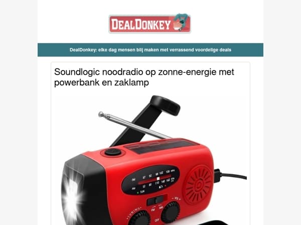 Soundlogic noodradio - 2 FlinQ Pen Zaklampen - GS kitpistool - Nexxt Waterflosser
