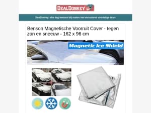 Benson Voorruit Cover - Serviesset - Halogeen Kachel - Brandveiligingspakket - Matraswig