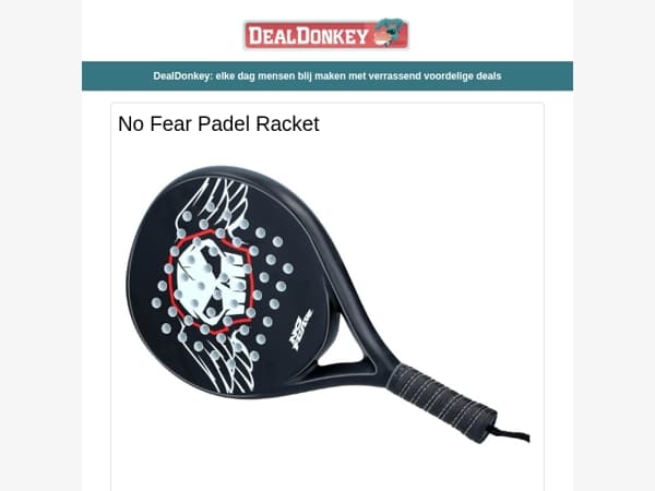 No Fear Padel Racket - Poef met Opbergruimte - Steekwagen - Compressor - Reinigingsdoekjes