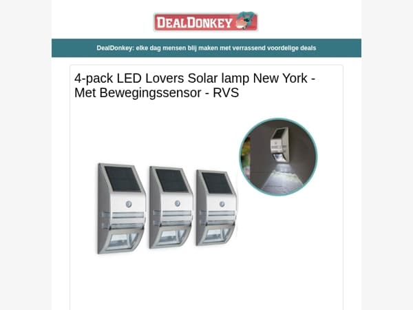 4 Pack Solar Tuinlampen - Tafellamp - Vuilniszakken - Kledinrek - Rookmelders