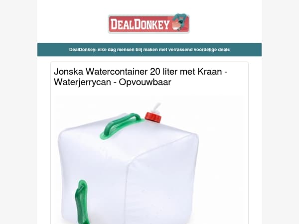 20 L Watercontainer - Hardloopvest - Vliegenmeppers - Elektrische Droogmolen
