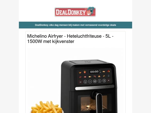 Michelino Airfryer - BBQ - Waterbezem - Kledingstomer - Philips Soundbar