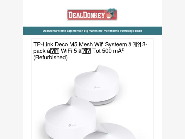 TP-Link Deco M5 Mesh Wifi Systeem - Philips Autolamp - Bijzettafel - Pokon plantvoeding - JAP Bruiswatertoestel