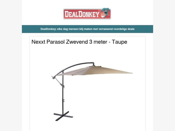 Nexxt Parasol Zwevend - Shine Kledingstomer - Draadloze CarPlay en Android Auto Dongle - Hi RC Wiellader