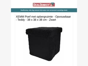 XEMM Poef met Opbergruimte - Opbergrek - Kookplaat - Waspoeder - Fietspomp - Koffiemolen