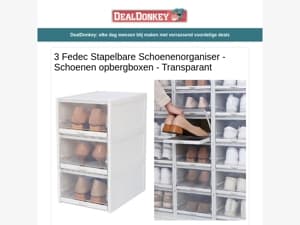 Fedec Schoenenorganiser - Elektrische Kookplaat - Rookmelder - Fitness Stepper - Zadelkruk