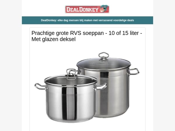 Soeppannen - Koffiezetapparaat - Dierengeluidenklok - Warmte Deken - Vogelvoederstation