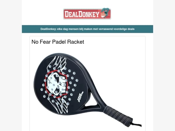 No Fear Padel Racket - Philips Zaklamp - Opzetborstels - Fruitmand - Huisdier Drinkfontein