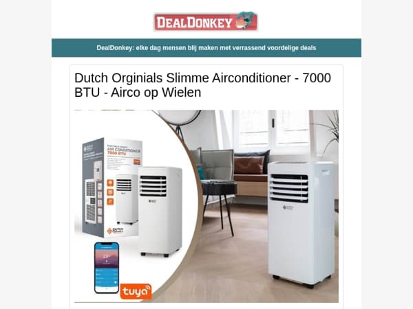 Airco 7.000 BTU - Pizzaschep - Twinmarkers - Kruiwagen - USB C adapter
