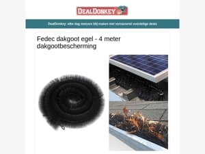 Fedec Dakgoot Egel - 9V batterijen - Stellingkasten - Nekleeslamp - Warmhoudplaatje