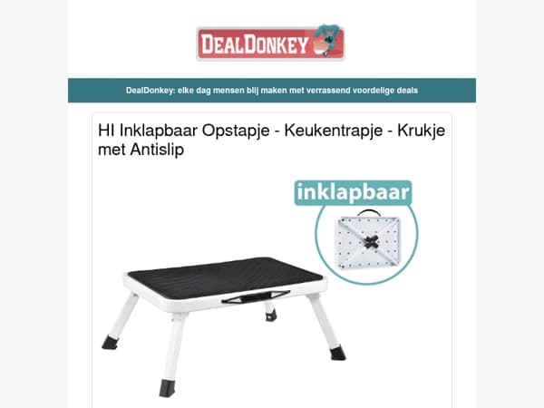Opstapje - 500 vaatwastabletten - Pastamachine - IJslepel - Salontafel