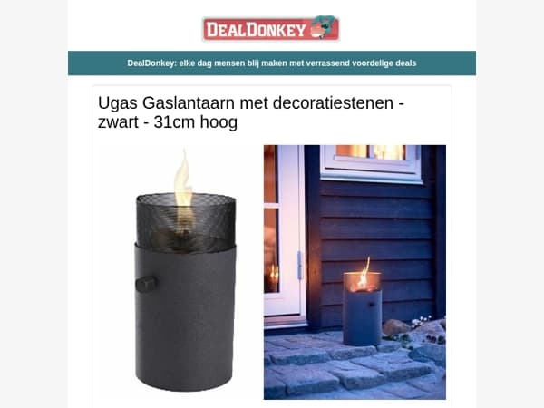 Ugas Lantaarn - 12 Witte T Shirts - Campingborden - Koelbox - Percolator - Ariel - Weekendtas