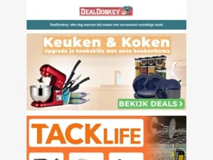 🧑‍🍳Keuken en Koken Deals🧑‍🍳 - 🛠️TACKLIFE Gereedschap🛠️ - 💰Deals onder 10 euro💰