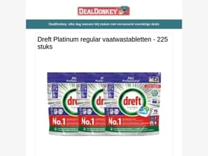 225 Dreft Platinum Vaatwastabletten - Kookplaat - Gereedschapset - Fietspomp - Warmtekussen