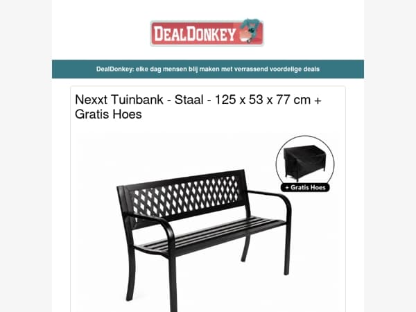 Nexxt Tuinbank - Elektrische droogmolen - Partytent - Mini Wasmachine - Dutch Oven