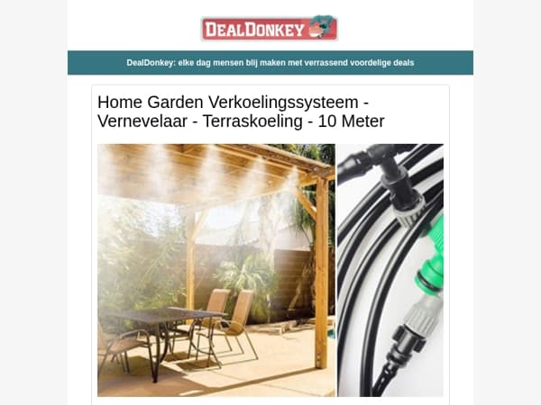 Vernevelingssysteem - Torenventilator - Zwembad - Waterpomp - Monoblock