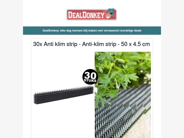 30 Anti Klim strips - Roltop Rugzak - Safe wallet - Waterfilter - Voicerecorder