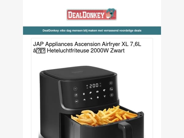 Airfryer XL 7,6L - Citruspers - Philips TV Beugel - Afdekzeil - Persil