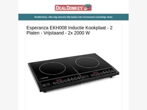 Esperanza Inductie Kookplaat - Fitnessbank - Babyweegschaal - Wasmand - Lashelm - Kamerscherm