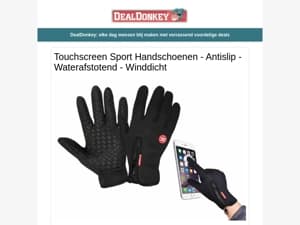 Touchscreen Sport Handschoenen - Afdruiprek - Planten Trolley - Tennisset - Lichtkwaliteitsmeter