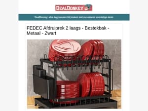 FEDEC Afdruiprek - Tuinslang met Haspel - Boekenstandaard - Bolderwagen - Tuingereedschapsset - Waterrugzak