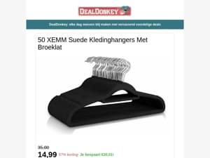 50 XEMM Kledinghangers - Salontafels - Hometrainer - Houtklover - Deurkruk - Oesterhandschoen