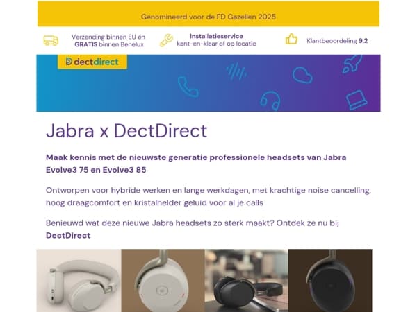 Jabra Evolve3  nu bij DectDirect