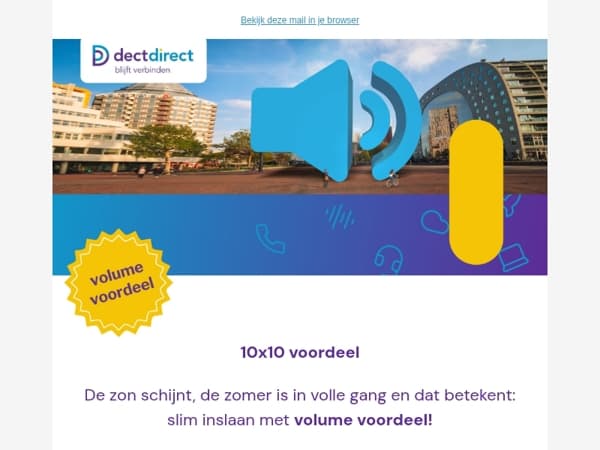 Volume Voordeel; 10x10 korting!