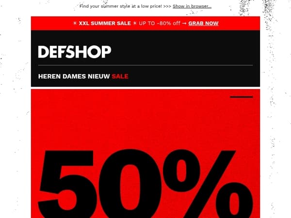 💔 Everything for half the price 💔 -50% AND MORE SAVING