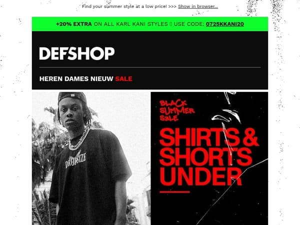 🛑 UNDER €20 🛑 on T-SHIRTS & SHORTS