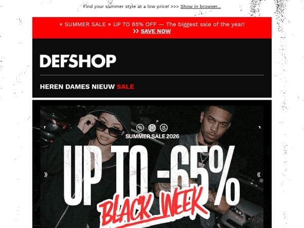 UP TO -65% 🥵 ❯❯ Black Week Summer Sale ❮❮