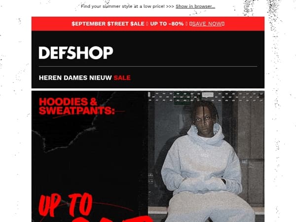 Hood up, joggers on 💥 UP TO 80% off your favorite joggers and hoodies!