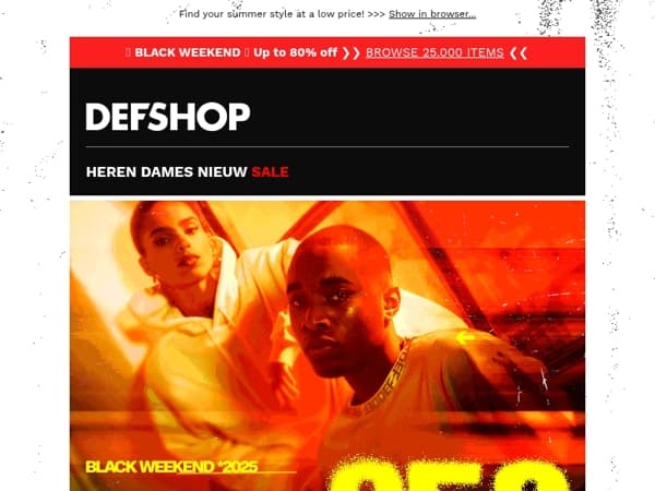 BlackWeekend under 25€ 🧨 WE'RE CLEARING EVERYTHING OUT!