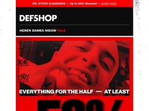 Everything for half price -50% ⚠️ All items at UNBEATABLE prices!