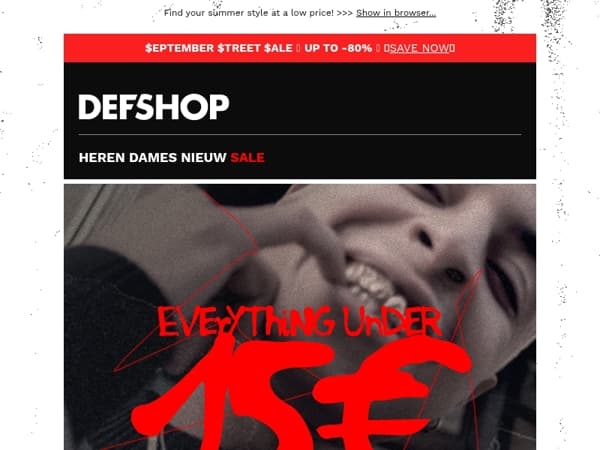 💥 EVERYTHING under €15 💥 HARD-HITTING!