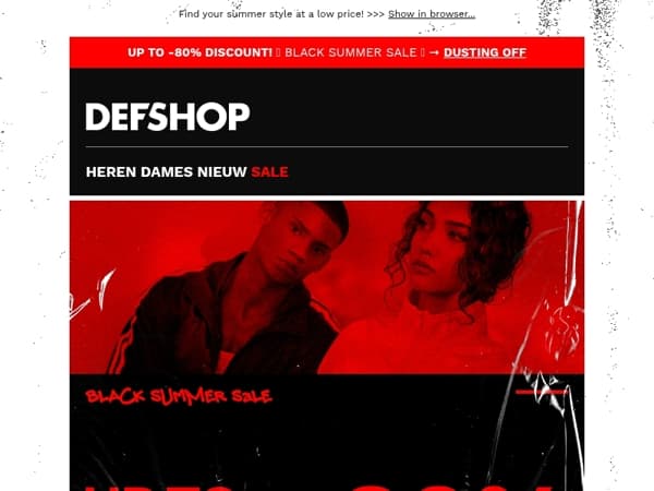 🚨 ALAAAAARM 🚨 UP TO 80% OFF in the Black Summer Sale