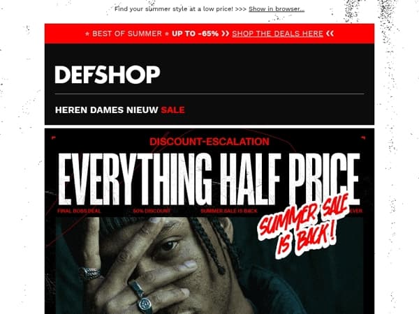 😎 Everything for half price—50% OFF AND MORE 😎