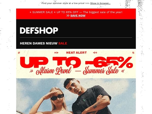 HEAT ALERT 🥵 Up to 65% off & 5.000 new items!