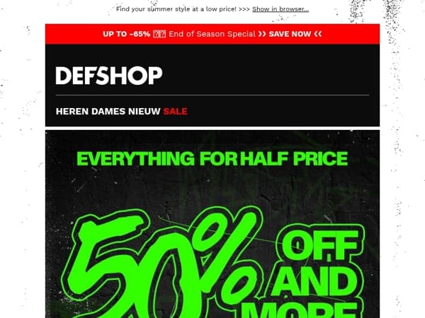 💥NO CAP — PRICES HALVED💥
