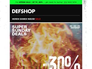 Super Sunday Deals 🔥 at least 30% OFF and more on EVERYTHING