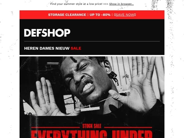 🔥 EVERYTHING UNDER 12€ 🔥 WE'RE CLEARING EVERYTHING OUT in our stock sale!